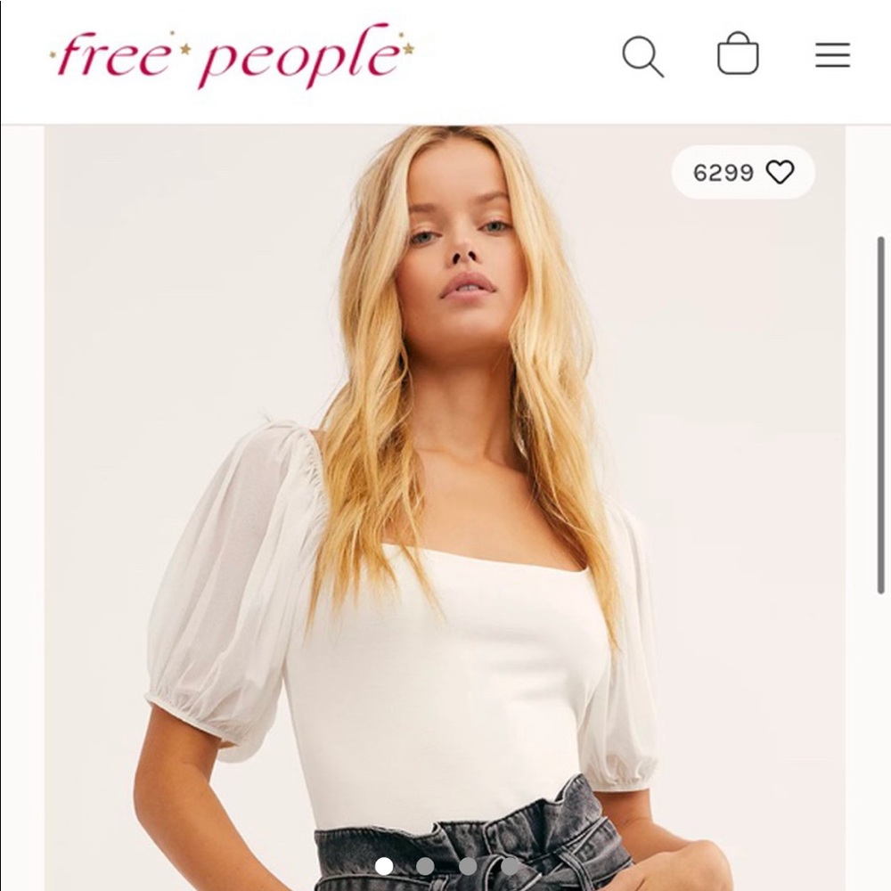 New Free People Puff Sleeve Cami!! NWOT